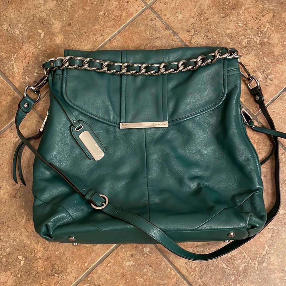 Green B.Makowsky hobo bag